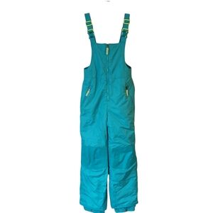 Champion Teal and Yellow Snow Bib Ski Suit Size Large